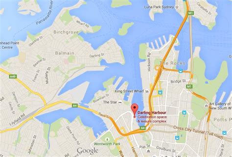 Where Is Darling Harbour On Map Sydney 