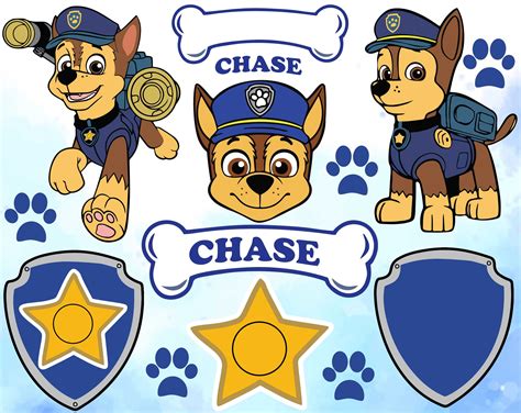 Chase Svg Chase Layered Svg Paw Patrol Svg Svg Eps Dxf Png Design The