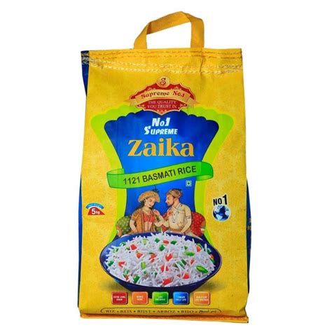 5kg Supreme Zaika Basmati Rice At Rs 750bag 1121 Basmati Rice In