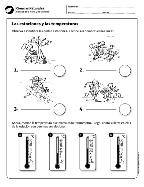 Las Estaciones Y Las Temperaturas Spanish Language Learning Teaching