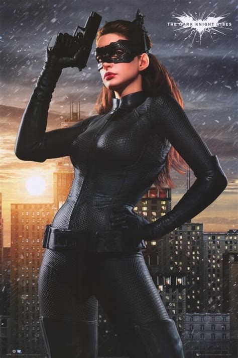 Dark Knight Rises Poster Anne Hathaway Catwoman Cat Woman Costume