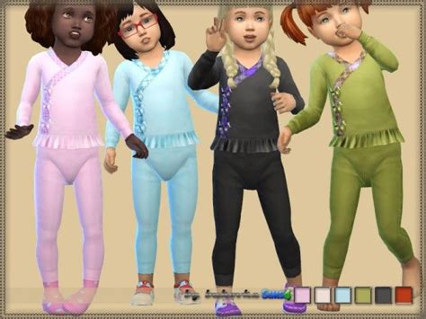 The Sims Resource Jumpsuit Girl By Bukovka Sims 4 Downloads