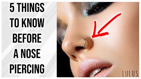 5 Things To Know Before Getting A Nose Piercing Youtube