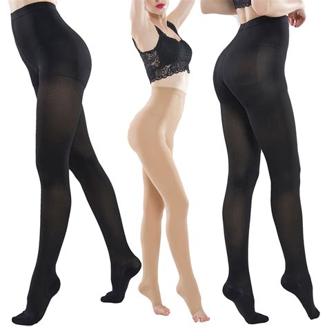 S Xxl Women Medical Compression Stockings Pantyhose Waist High Support Soft Feel Ebay