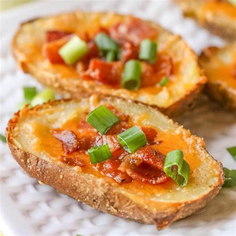Best Potato Skins With A Crispy Parmesan Crust Lil Luna
