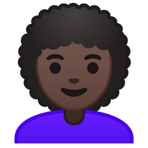 👩🏿‍🦱 Frau Dunkle Hautfarbe Lockiges Haar Emoji
