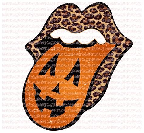 Pumpkin Lips Pumpkin Tongue Halloween Design Digital Etsy