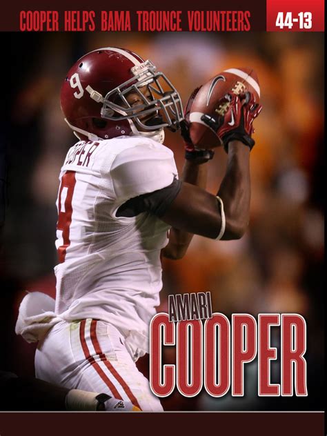 Amari Cooper And Alabama Defeat The Tennessee Vols 44 13 In 2012 Univ Of Alabama Alabama