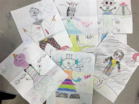 Unquowa School Exquisite Corpse A Surrealist Drawing Game