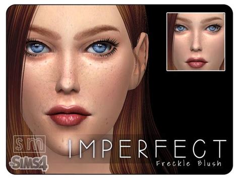 Screaming Mustards Imperfect Freckle Blush Mask Freckles Sims