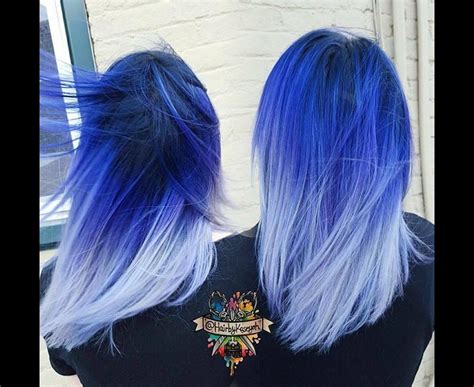 Blue Ombre Hair Baby Blue Vivid Hair Color Blue Ombre
