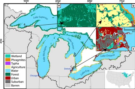 Largest Lakes In The World Map