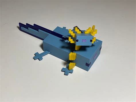 Mini Axolotls 3d Printed Minecraft Figure Unofficial Etsy
