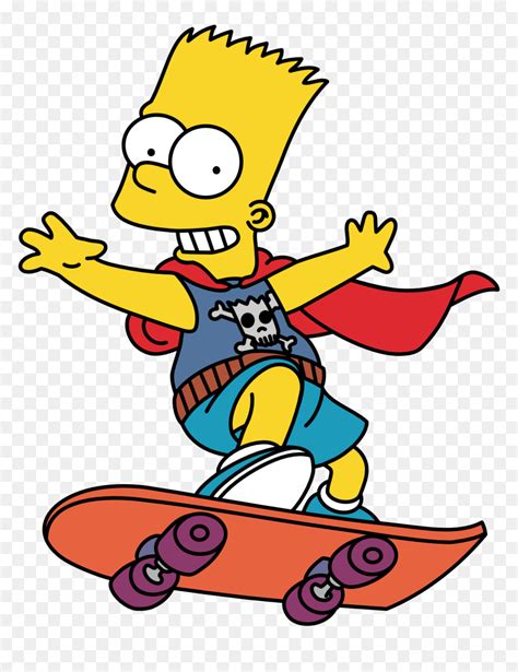 Bart Simpson Png Image Bart Simpson Skateboard Transparent Png