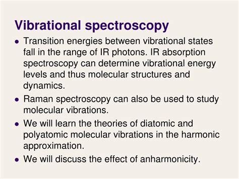 Ppt Lecture 35 Vibrational Spectroscopy Powerpoint Presentation Free