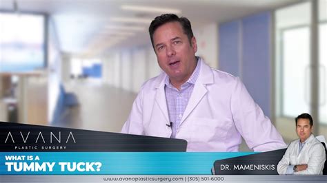 What is a Tummy Tuck or Abdominoplasty? - Dr. Mameniskis | Avana