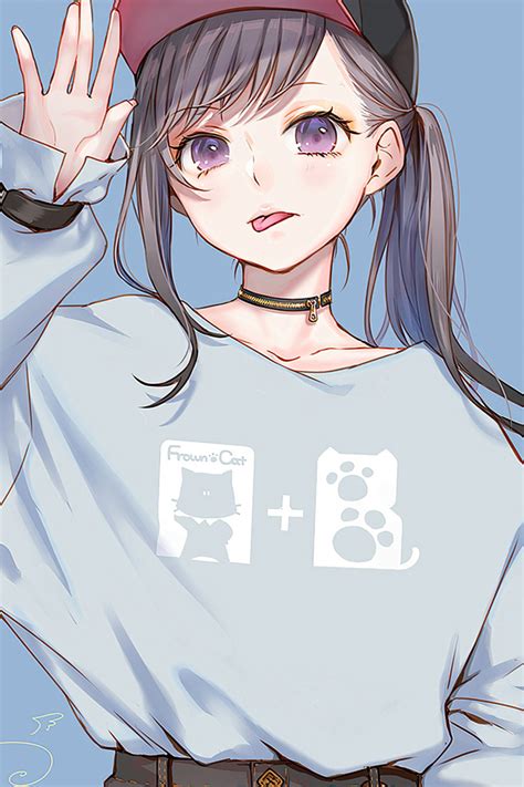 640x960 Anime Girl Sweater Hoods 4k Iphone 4 Iphone 4s Hd