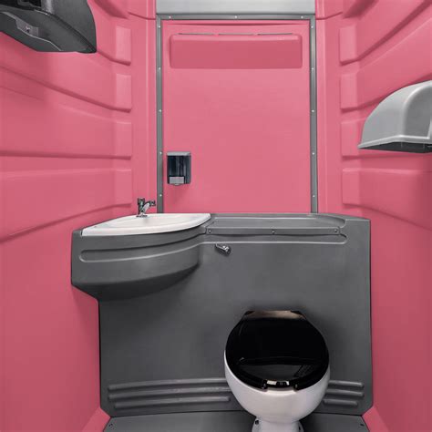 Polyjohn Fleet Sc1 1012 Pink City Mains Portable Restroom And Sink
