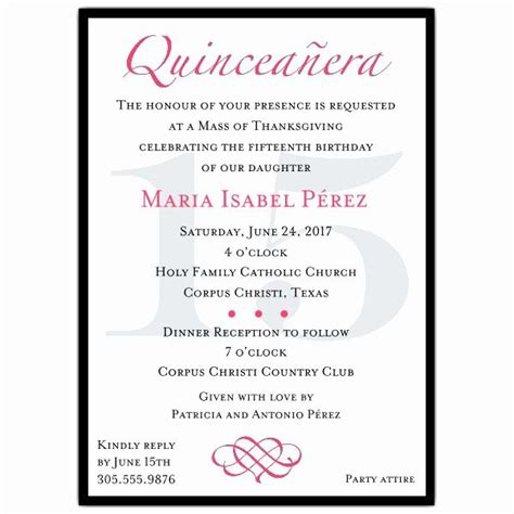Check spelling or type a new query. Quinceanera Invitation Wording In Spanish Lovely Classic ...