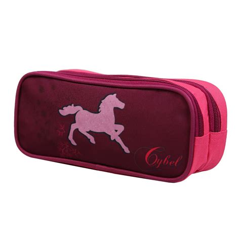 Trousse Scolaire 2 Compartiments Cybel Cheval Licorne Violette Bagtrotter Trousse Scolaire