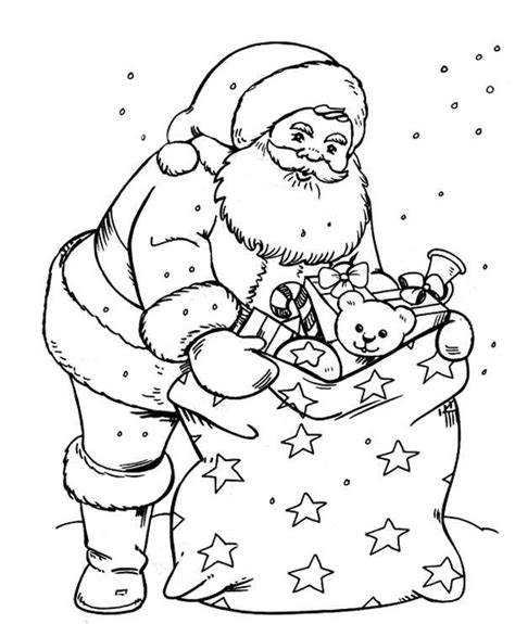 Coloriage Père Noel pour enfant dessin gratuit à imprimer