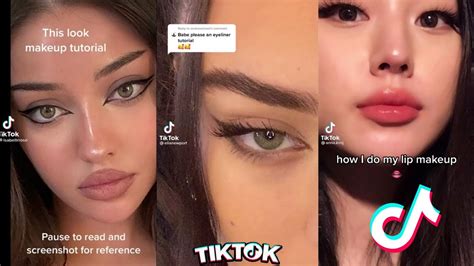 Beauty Hacks Tik Tok Compilation Makeup Tips Lips Skincare Eyeliner Tutorial Makeup Hacks
