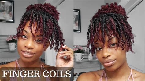 How To Finger Coils On Kinky Curly Hair Coil Out Natural Hairstyle