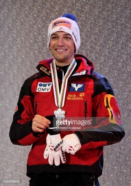 Andreas Kofler Of Austria Poses With The Silver Medal Won In The Men S Ski Jumping Hs106