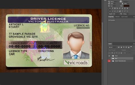 Australia Drivers License Psd Template E T Card Store Bd