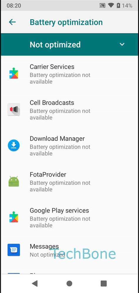 How To Enable Or Disable Battery Optimization Android Manual Techbone