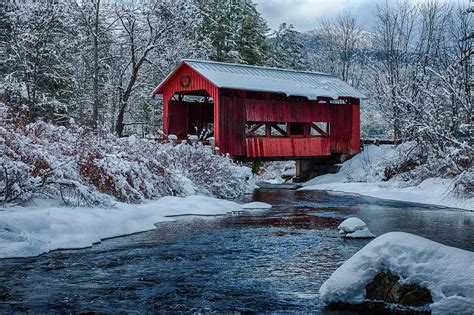 Northfield Vermont Covered Bridge Photograph By Jeff Folger