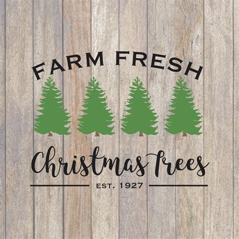 Farm Fresh Christmas Tree Svg Christmas Svg Holiday Svg