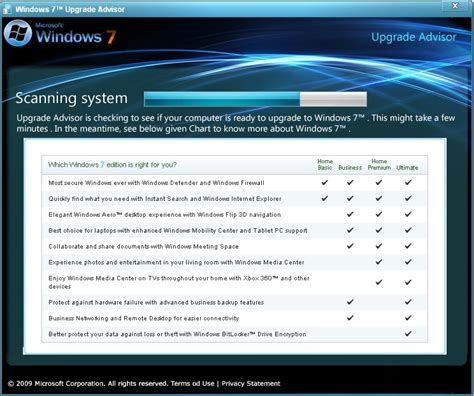 Windows 7 Upgrade Advisor — скачать бесплатно последнюю версию для