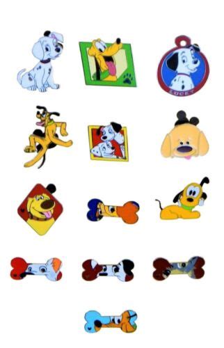 Dog Themed 5 Trading Pins Set Walt Disney Parks ~ Randomly Assorted