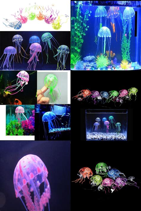 Visit To Buy Glowing Artificial Vivid Jellyfish Robo Fish Aquatic