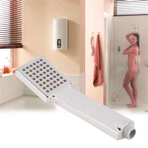 Durable Abs Stainless Steel Square Handheld Water Saving High Pressure Rain Fixed Shower Head