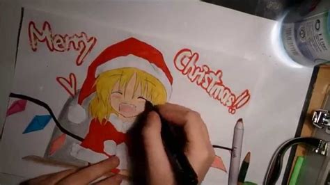 Merry Christmas Anime~chibi Let´s Draw Youtube