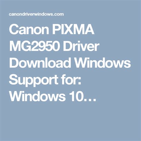 Photo paper pro platinum, photo paper pro ii. Canon PIXMA MG2950 Driver Download Windows Support for ...