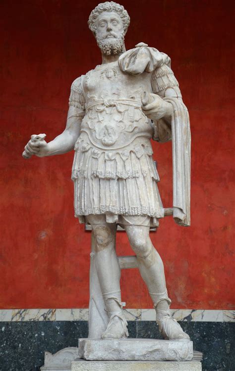 Standbeeld Van Marcus Aurelius Ca 161 180 Marmer Ny Carlsberg