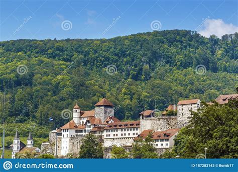 Aarburg Castle Switzerland Stock Image Image Of History European