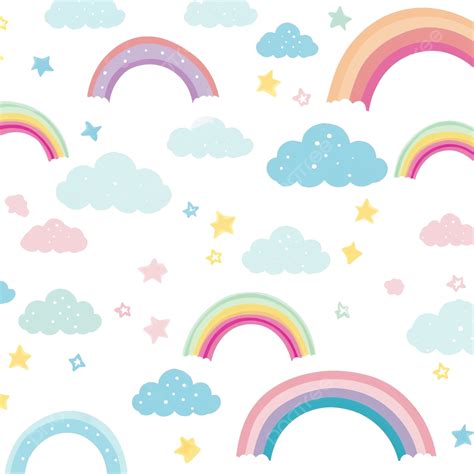Cute Rainbow Pattern Rainbow Cute Pattern Png Transparent Image And