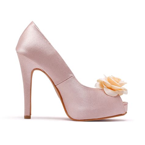 Blush Pink Wedding Shoes With Flower Valentine By Christyngshoes