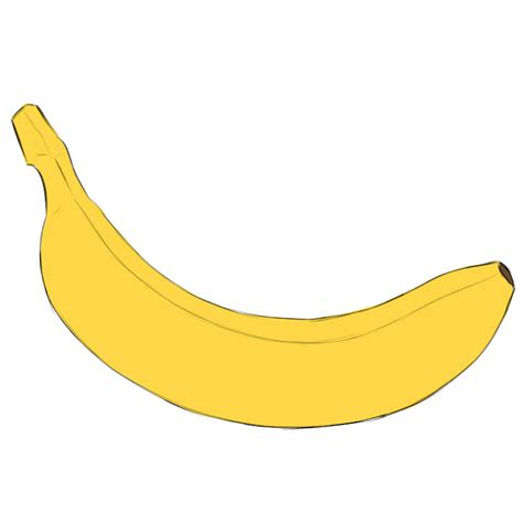 How To Draw A Banana Really Easy Drawing Tutorial Drawing Tutorial