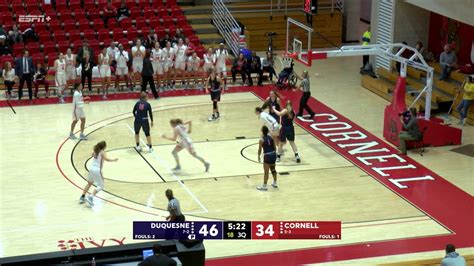 Highlights Cornell Women S Basketball Vs Duquesne 12 10 19 YouTube