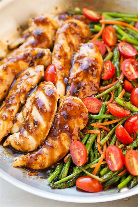 Add 1 tbsp balsamic vinegar to sugar, mix and set aside. Balsamic Chicken with Green Beans and Tomatoes