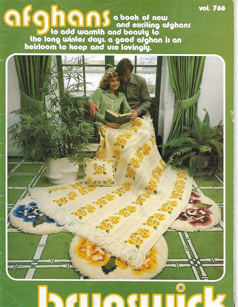 Brunswick Afghan Patterns Vol 788 19 Knit And Crochet Etsy Knit