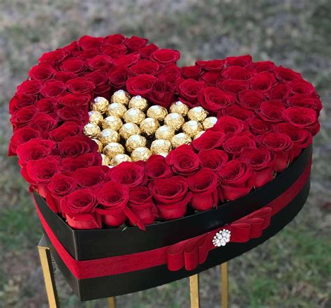 Roses And Ferrero Rocher In Glendale Ca Boxed Flowers And Sweets