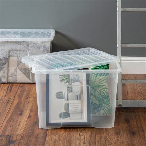 Crystal 80 Litre Box And Lid Dunelm