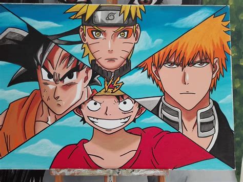 Cool Luffy And Naruto And Goku Naruto And Natsu