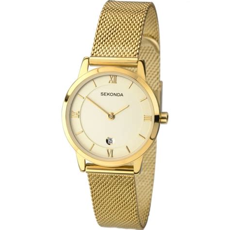 Ladies Gold Plated Watch Watches From Hillier Jewellers Uk